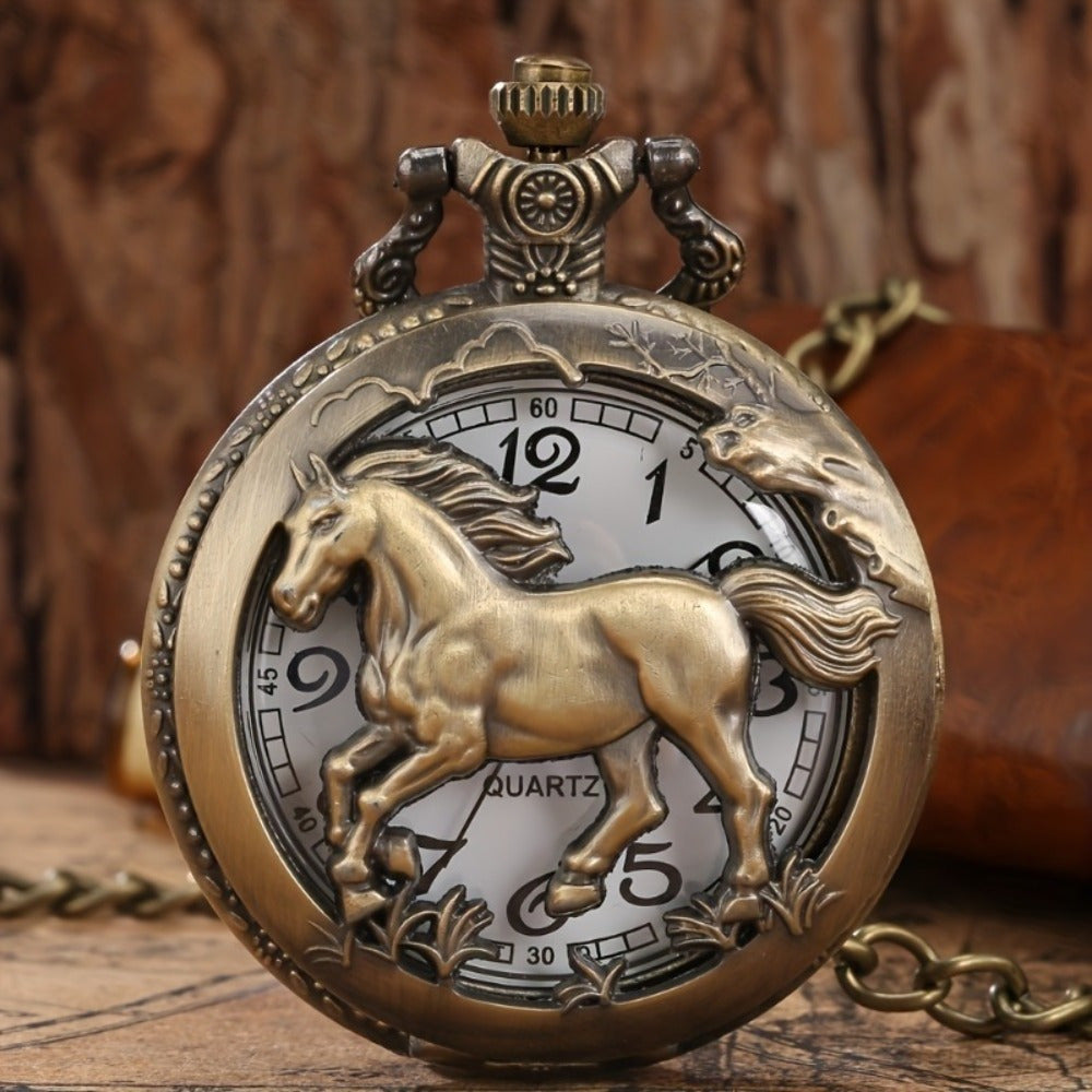 Six Vintage Pocket Watches Set Quartz Gifts For Family