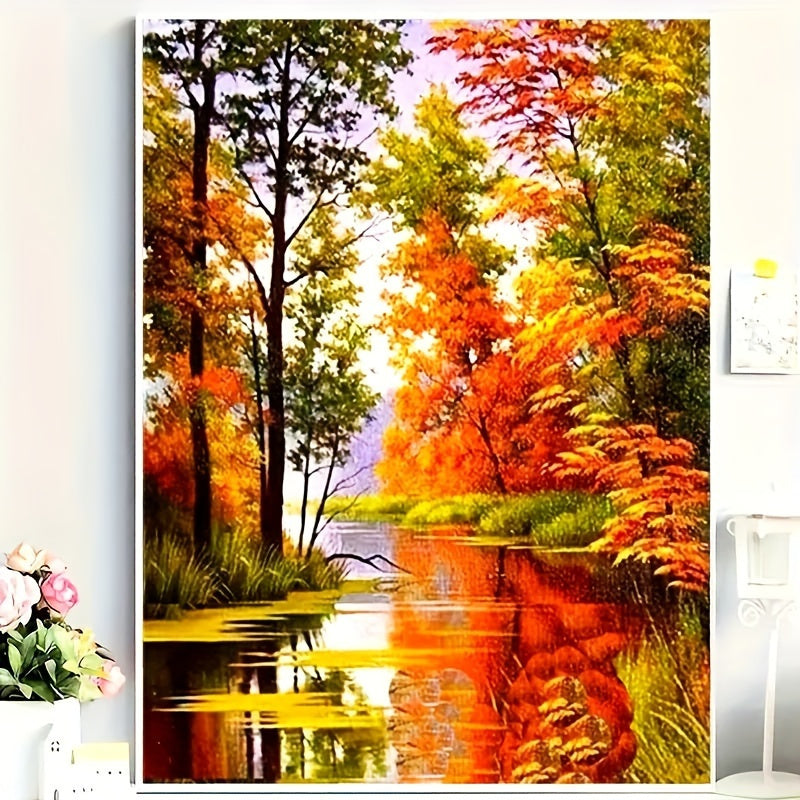 Landscape Diamond Painting Kit 5D Round For Beginners Wall Art