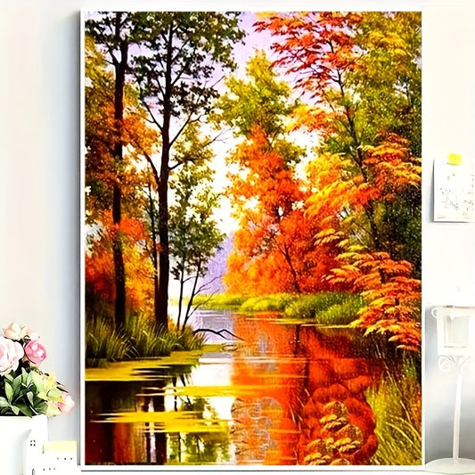 Landscape Diamond Painting Kit 5D Round For Beginners Wall Art