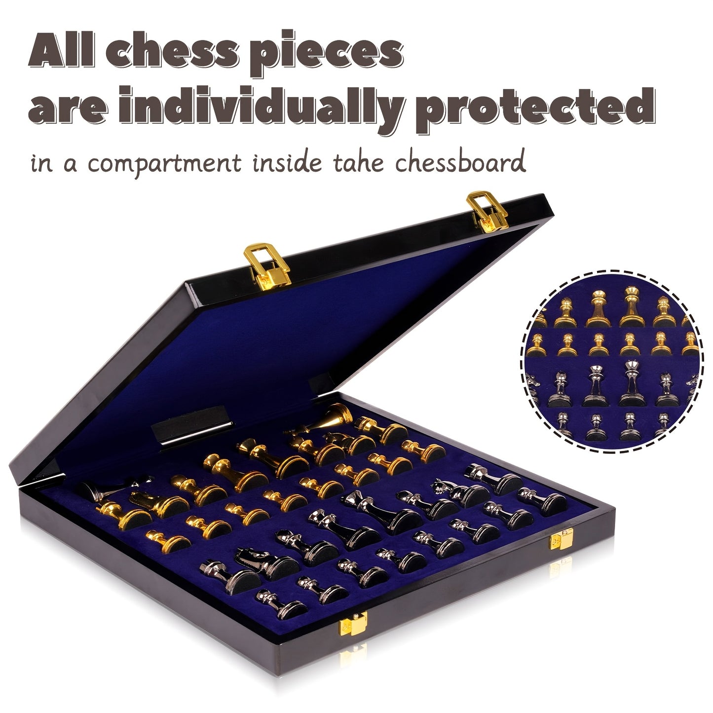 Zinc Alloy Marble Chess Set With Extra Queens Premium Board