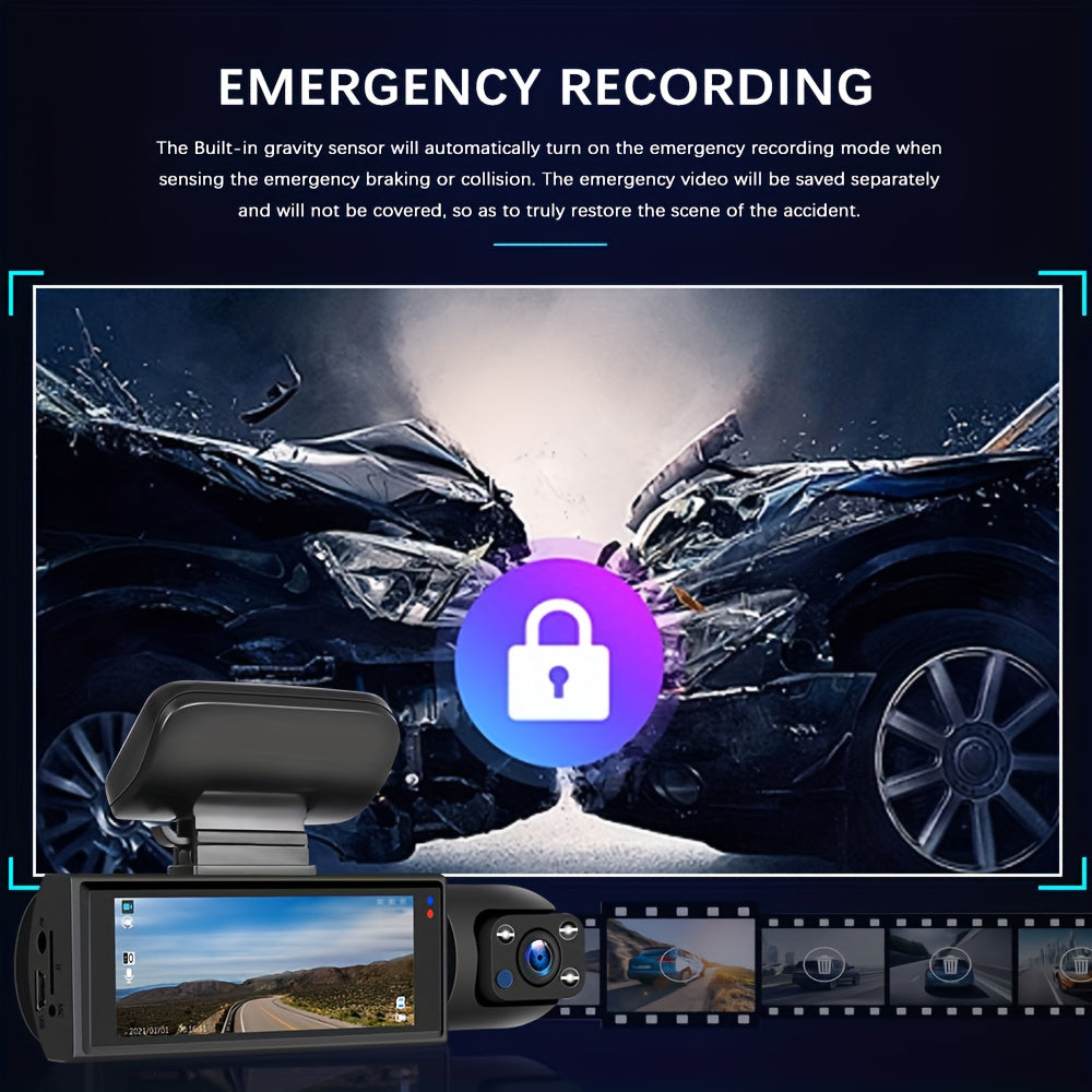 PODOFO 1080P Dash Cam Front And Interior Dual Lens