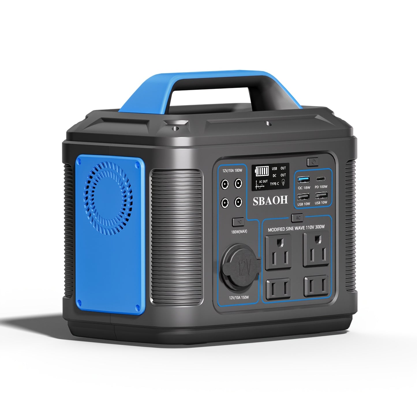 SBAOH 300W Portable Power Station 296Wh Solar Generator