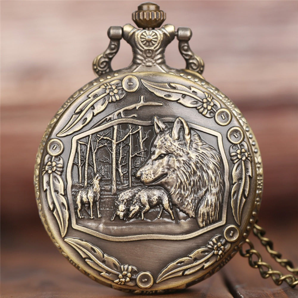 Six Vintage Pocket Watches Set Quartz Gifts For Family
