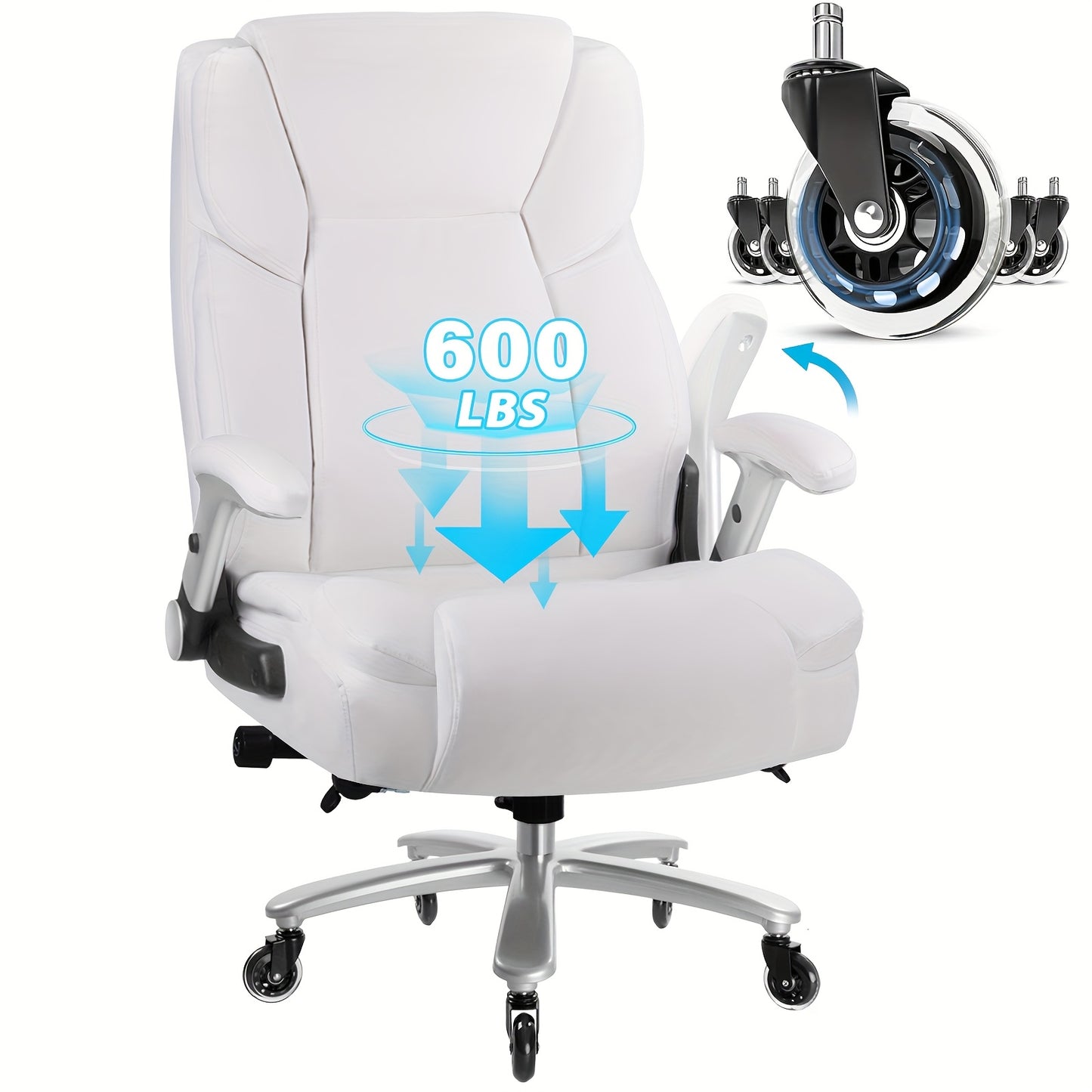 Heavy Duty Office Chair 600 Lbs Big And Tall Ergonomic Seat