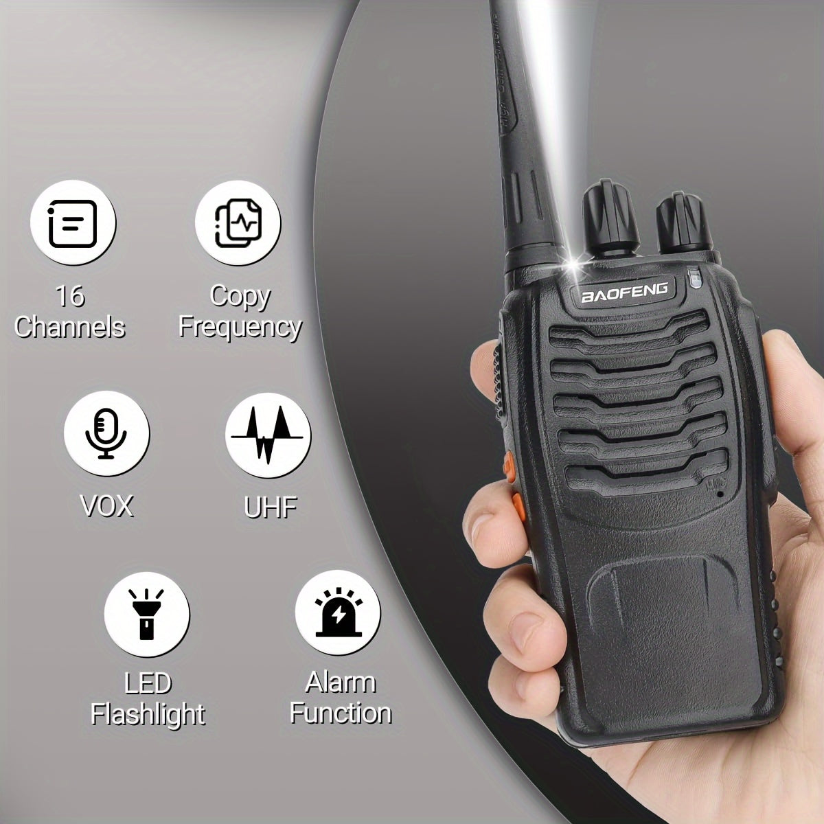 Baofeng Sixteen Walkie Talkie Long Range Portable Two Way Radio