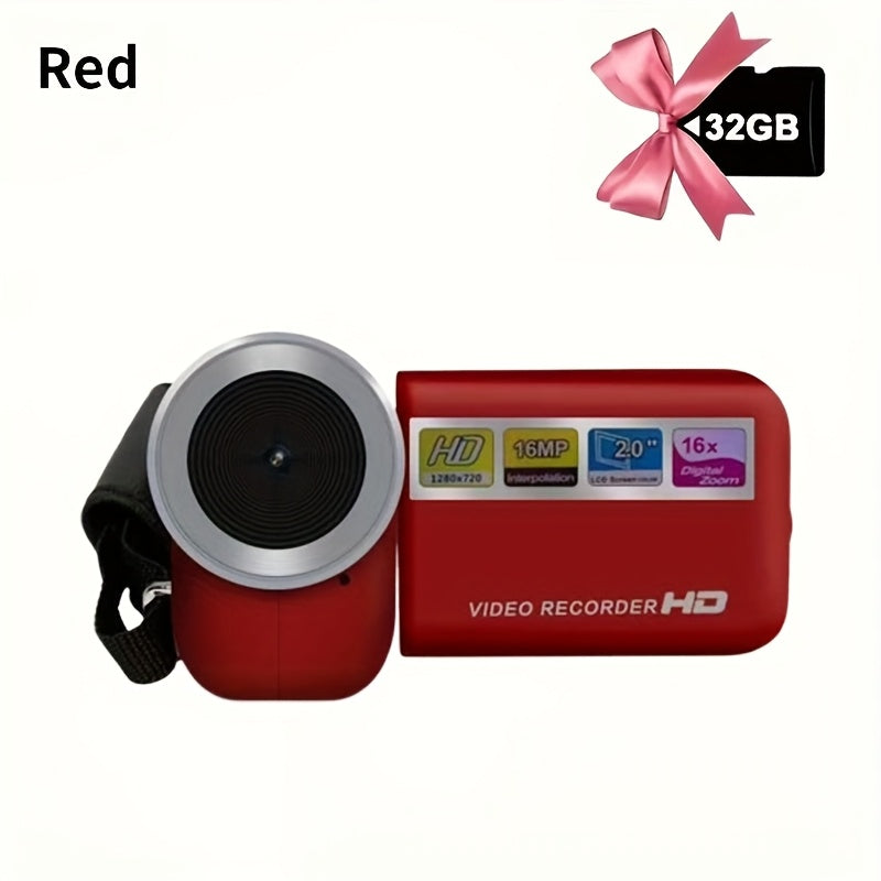 Latest 270° LED Flip Screen Camera: 16x Zoom, 1080P, 2.7" Display, HD Wide Angle. Perfect for Outdoor Shooting, Takes Photos, Uploads to Phone, Camera & Camcorder Combo Easy to Operate, Perfect Gift for Black Friday And Hall
