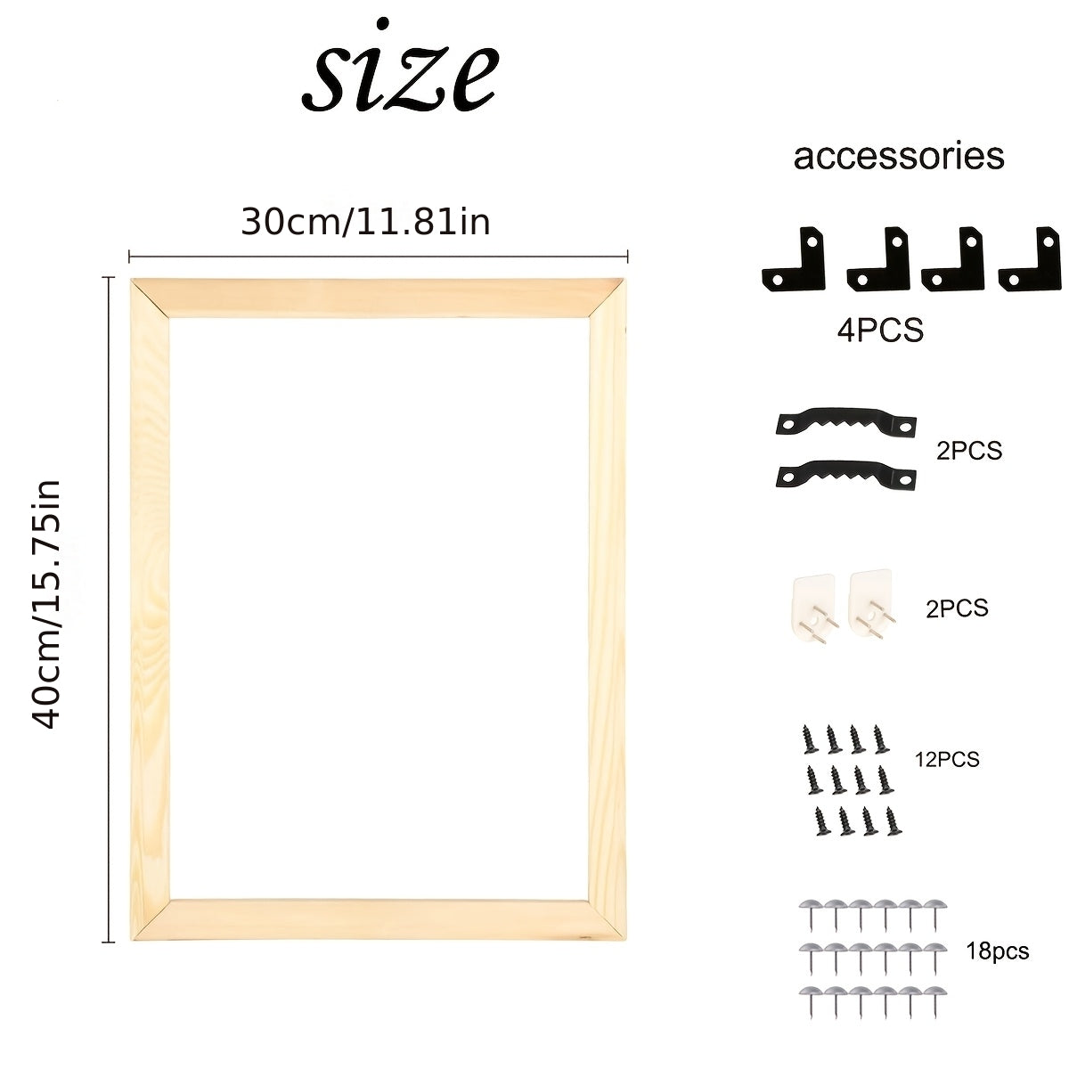 DIY Solid Wood Poster Frame Kit for Oil Painting Artwork