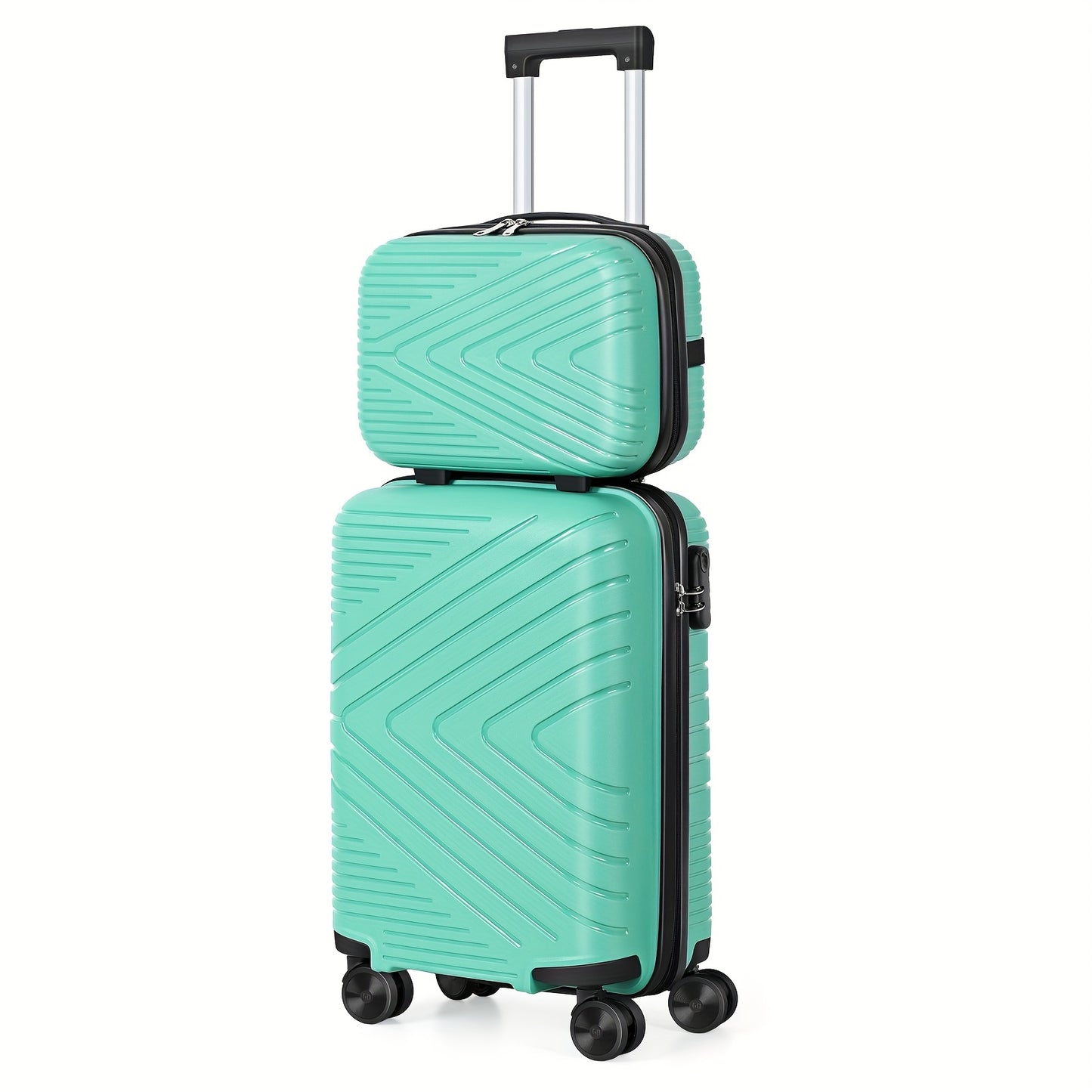 BTY Two Piece Luggage Set with Spinner Wheels Travel Case