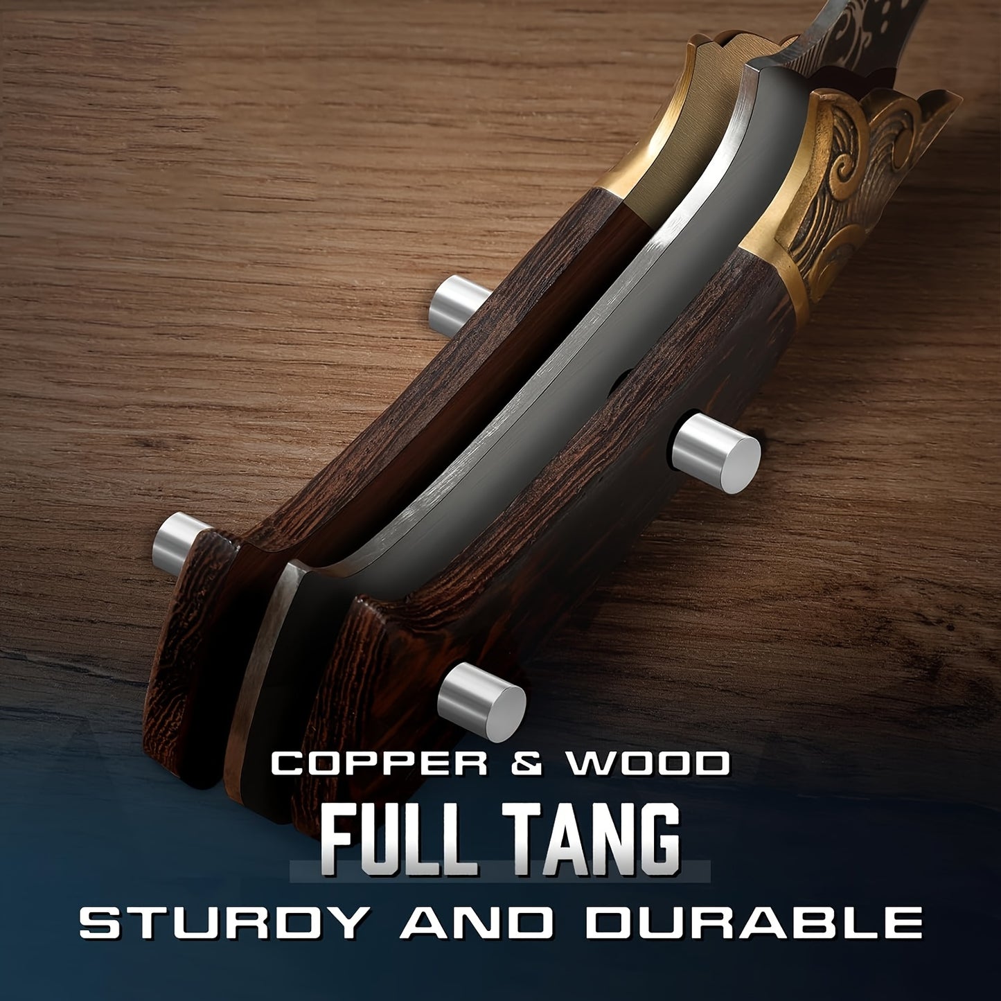 Hand Forged Brisket Knife Carbon Steel Carving Knife Full Tang