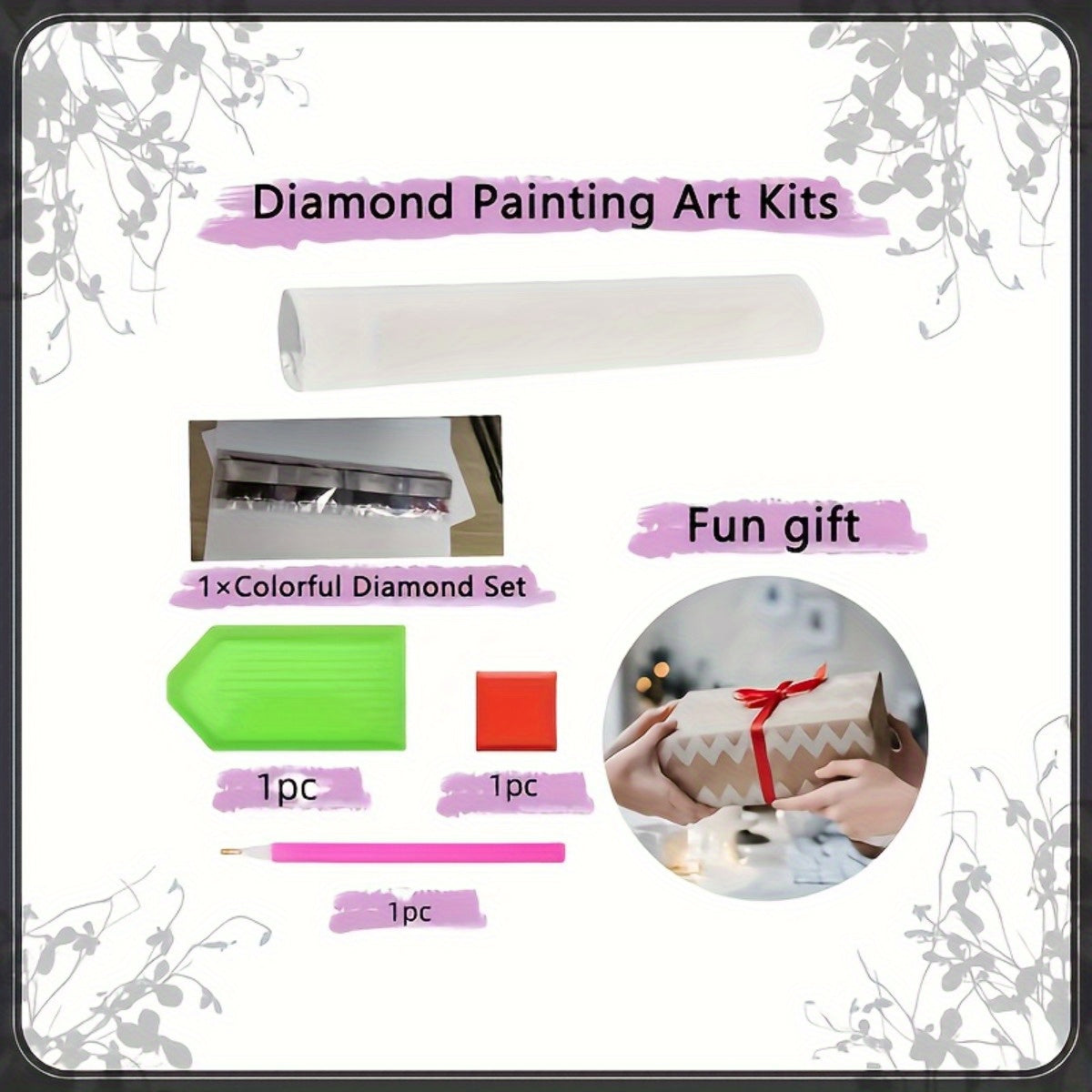 Acrylic Diamond Painting Round Mosaic Art DIY Kit for Relaxation