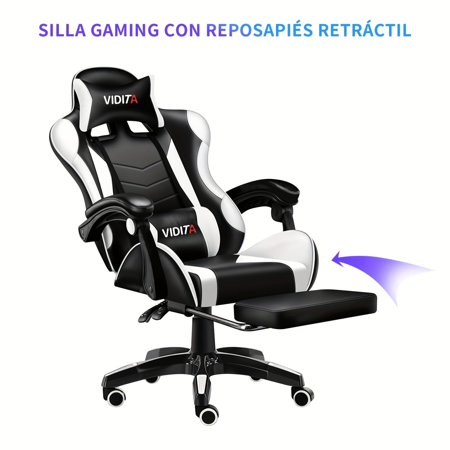 Ergonomic Gaming Chair With Lumbar Support Racing Style For PC