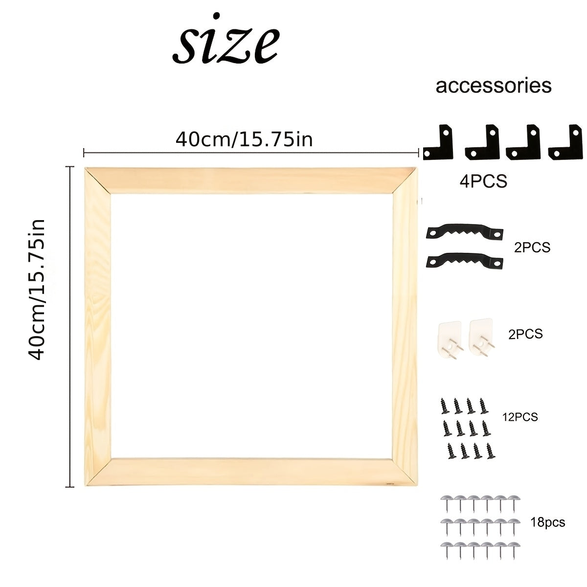DIY Solid Wood Poster Frame Kit for Oil Painting Artwork
