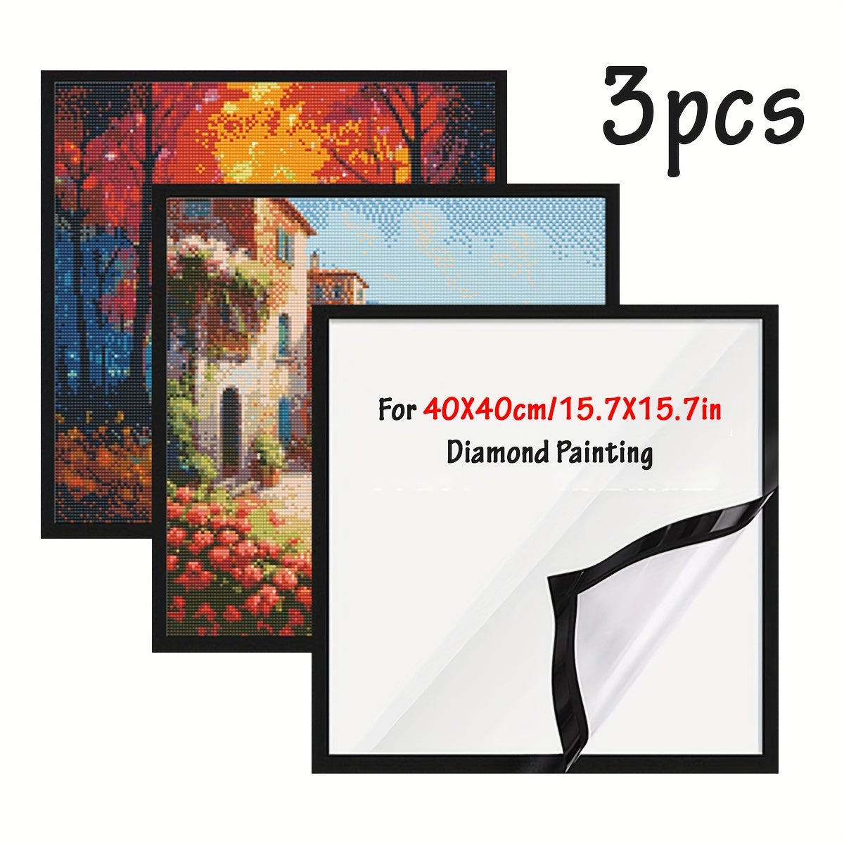 JOZYSH Magnetic Diamond Painting Display Frame Set PVC