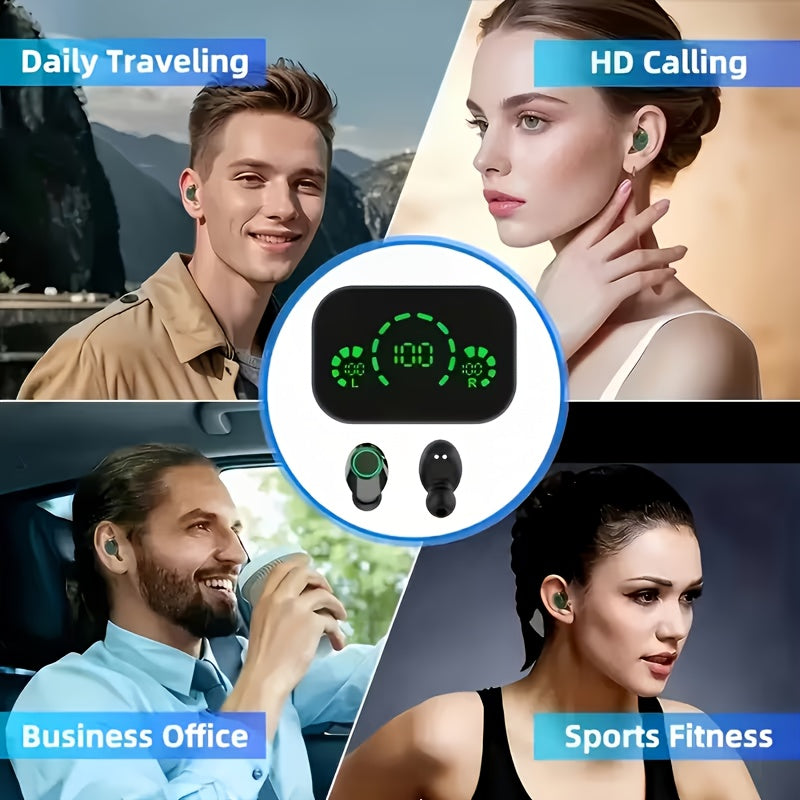 2025 Artificial Intelligence Translation Headphones, Supporting Real-time High-precision Translation Of 156 Languages, Intelligent Digital Display, Sports, Gaming, And Music Headphones