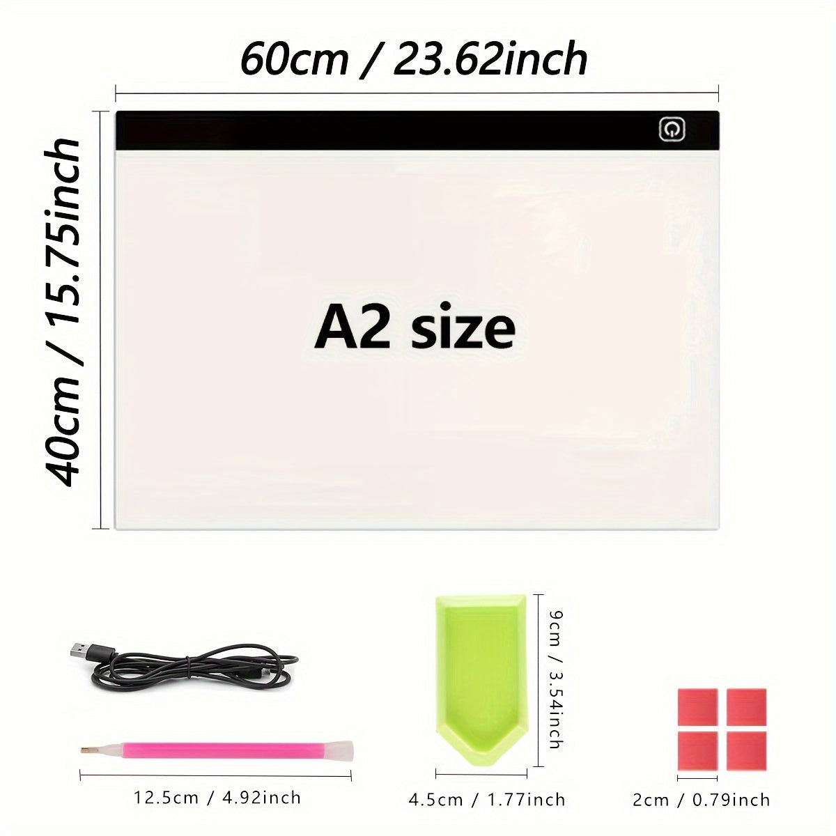 LED Light Pad For Diamond Painting USB Powered Adjustable Brightness