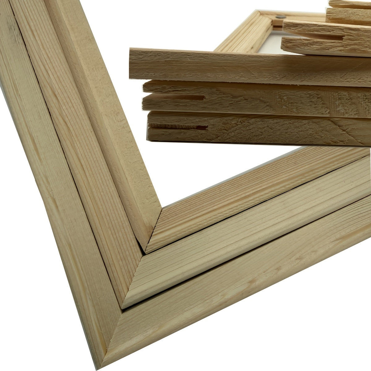 DIY Solid Wood Poster Frame Kit for Oil Painting Artwork