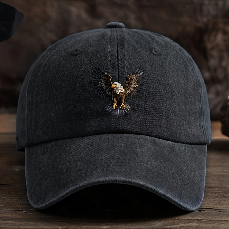 Stylish Eagle Baseball Cap With Eagle Print Outdoor