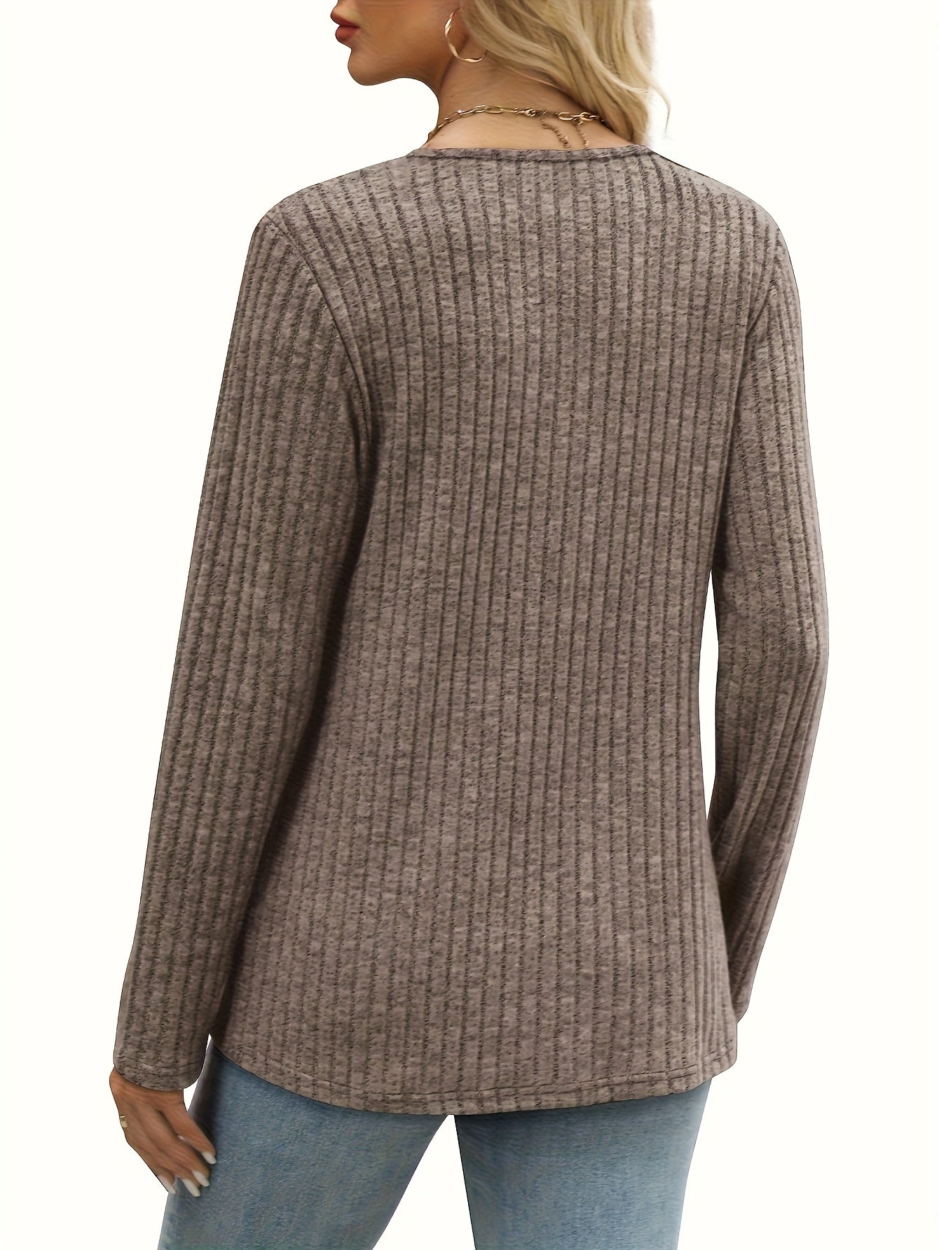 Women's Two-Piece V-Neck Button Pullover Cropped Sweater