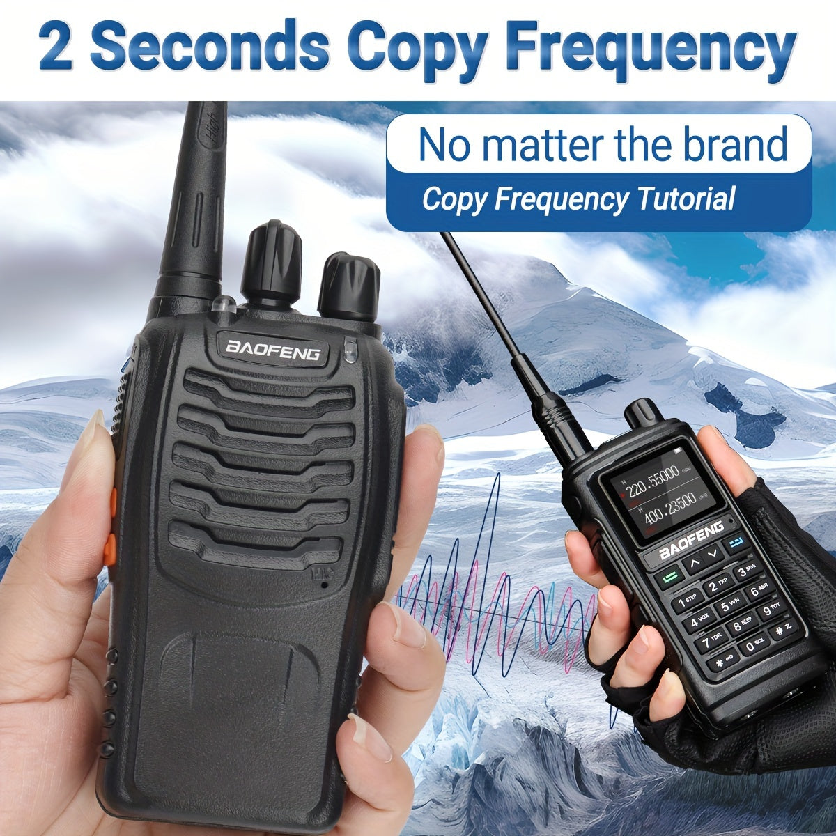 Baofeng Sixteen Walkie Talkie Long Range Portable Two Way Radio