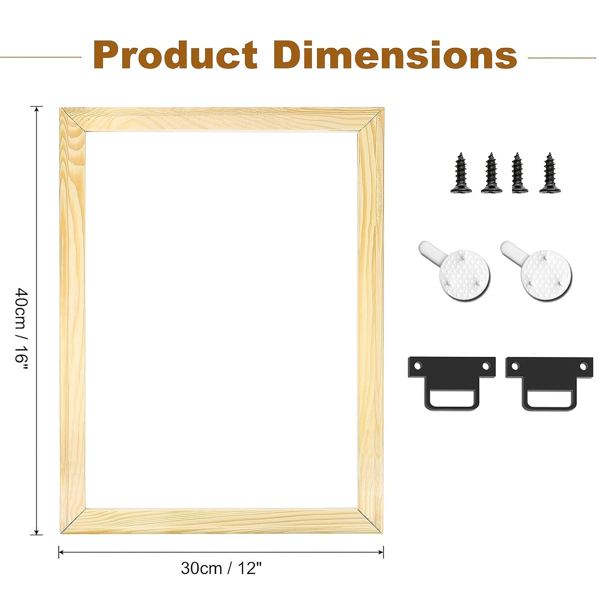 Solid Wood Poster Frame For Oil Painting Wall Art Decor