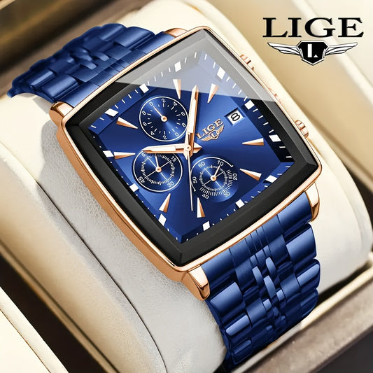 LIGE Men's Quartz Analog Watch With Date Calendar Outdoor Sports