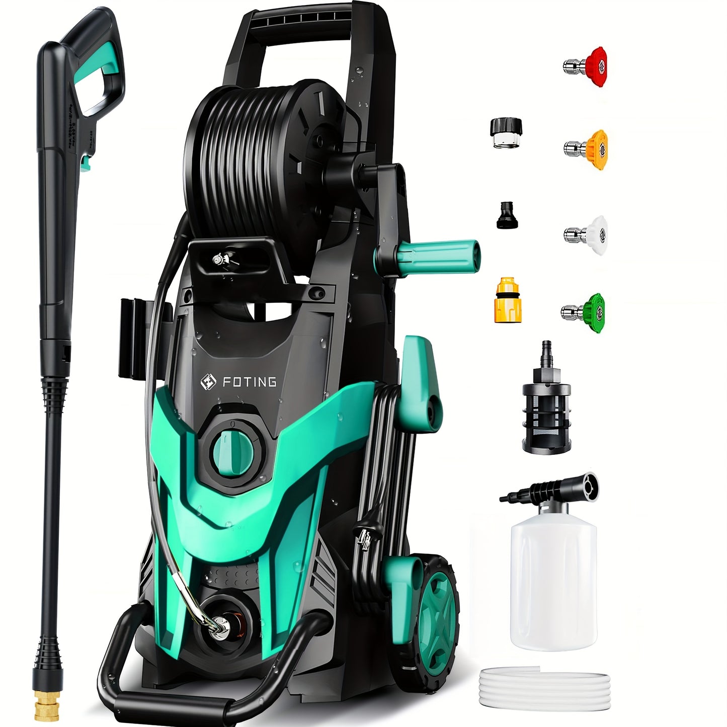 Power Washer 4500 PSI With 4 Quick Connect Nozzles