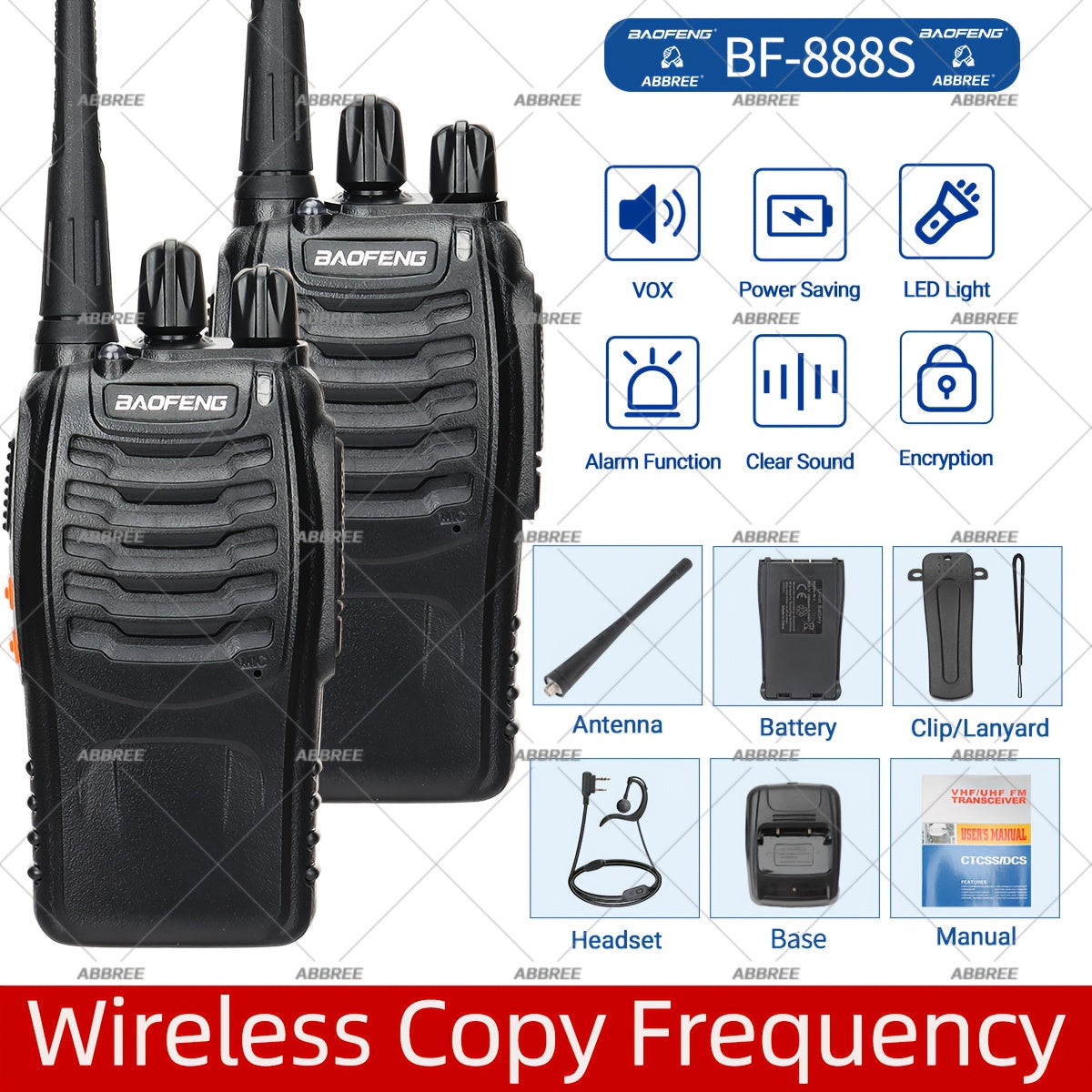Baofeng Sixteen Walkie Talkie Long Range Portable Two Way Radio