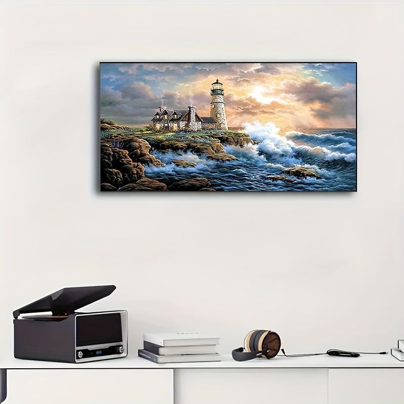 Lighthouse Diamond Art Painting Kit Full Round DIY Craft