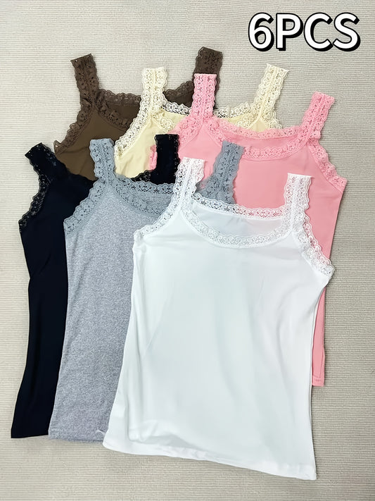 Lace Camisole Vest For Women Slim Fit Undershirt Modern