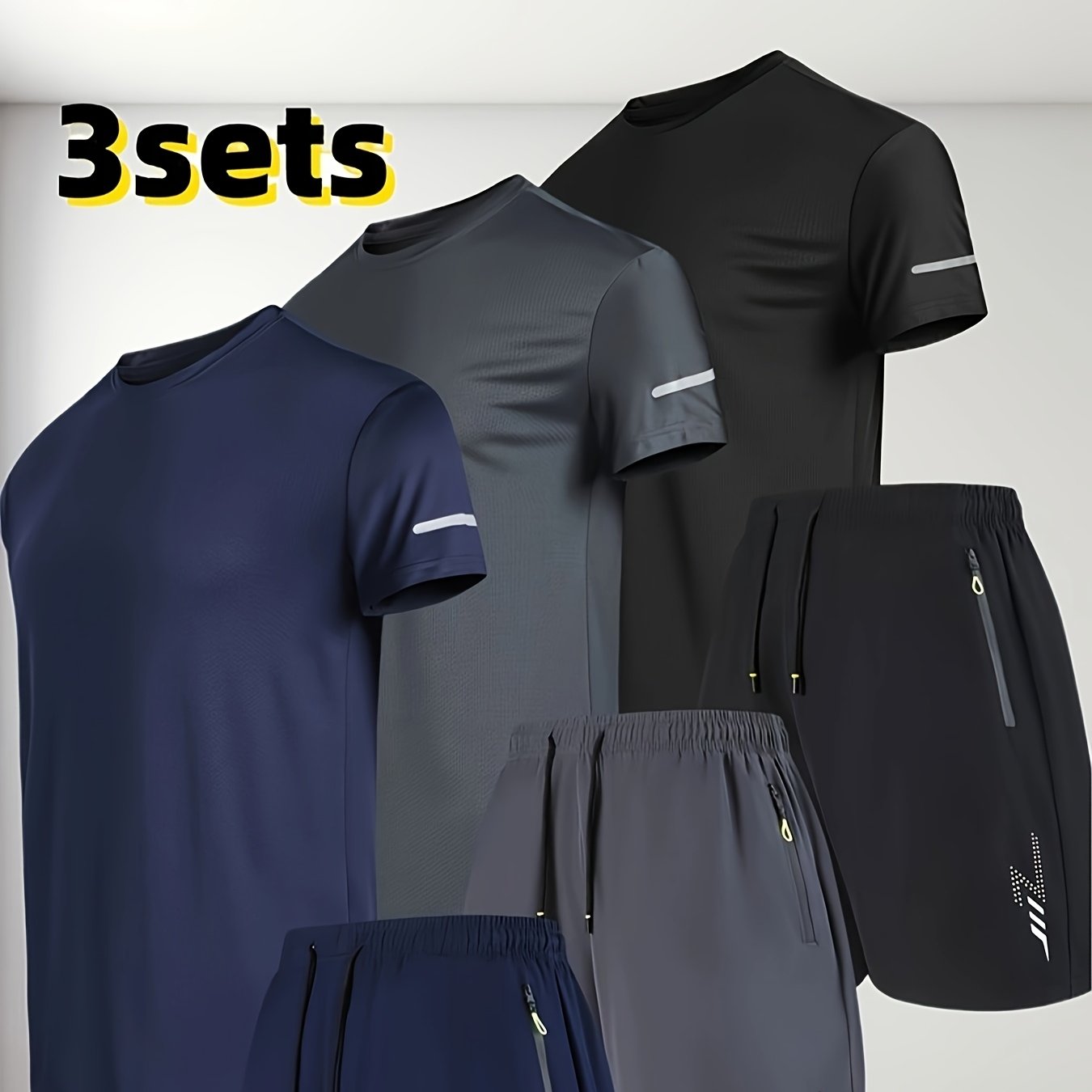 Mens Summer Set With Short Sleeve Shirt And Matching Shorts