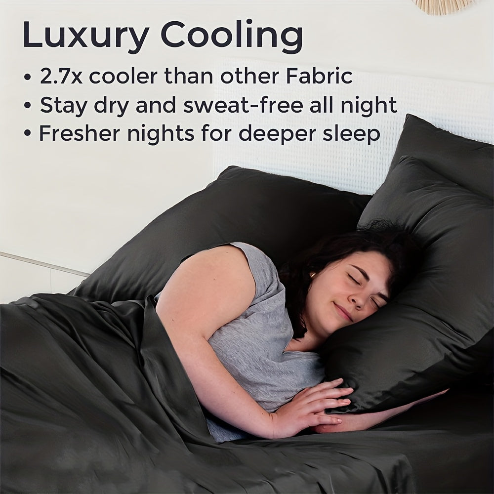 GOHOME Bamboo Cooling Bedding Set For Hot Sleepers
