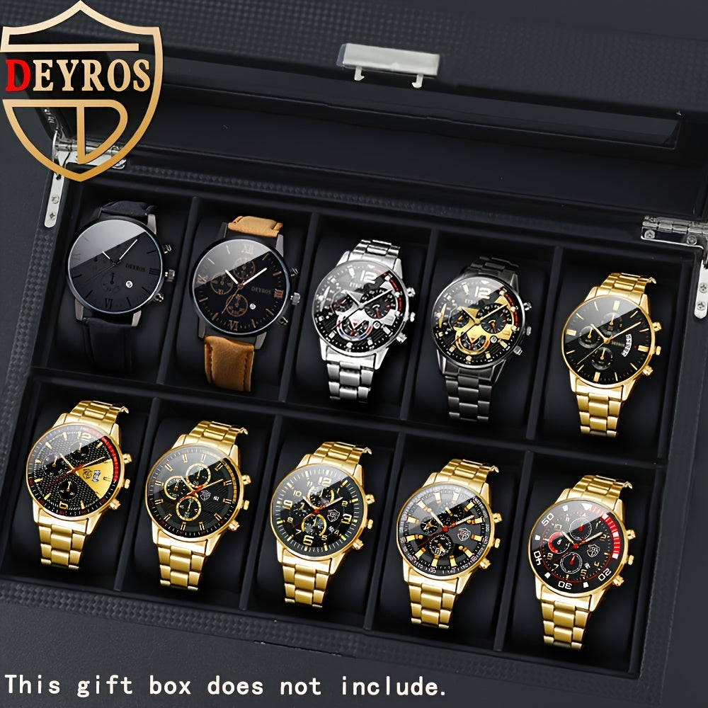 NOTIONR Men's Analog Quartz Watches With Date Display Casual Round