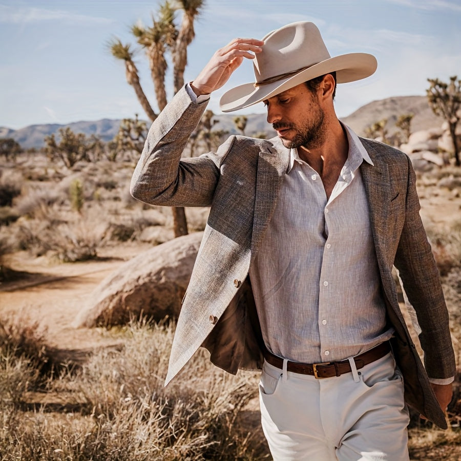 Western Cowboy Hat - Farm Ranch Cowboy Hat for Men Women
