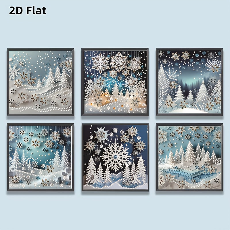 Diamond Art Painting Kit 6 Piece 5D Round Full Design
