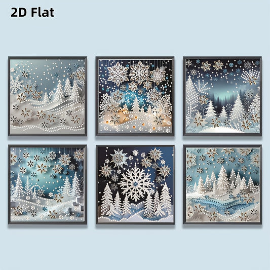 Diamond Art Painting Kit 6 Piece 5D Round Full Design