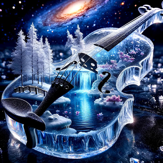 JOZYSH Crystal Violin 5D Diamond Painting Kit
