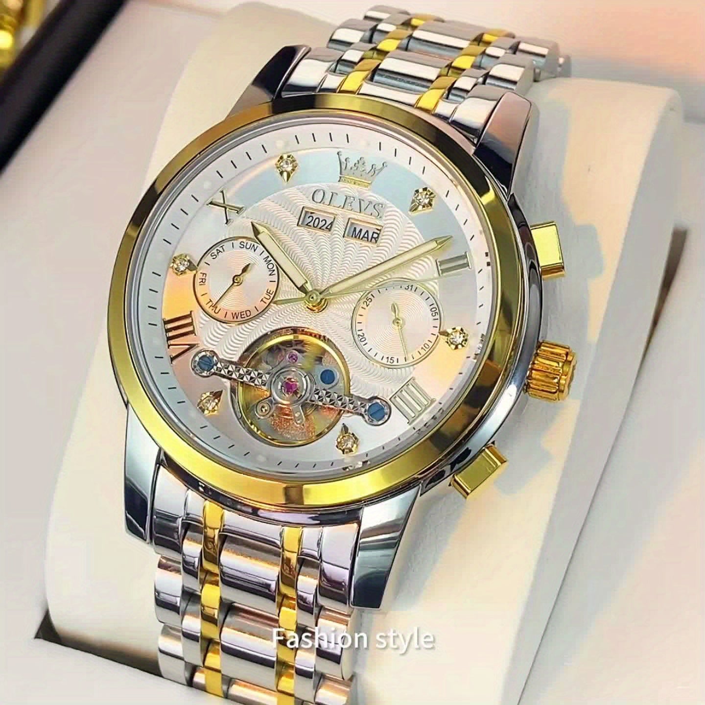 OLEVS Men's Automatic Mechanical Watch With Luminous Hands