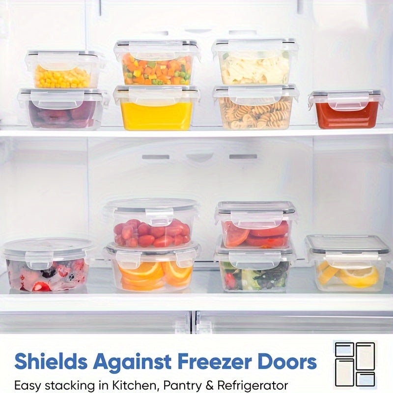 GHQ Food Storage Container Set 24 Containers Lids Microwave Safe