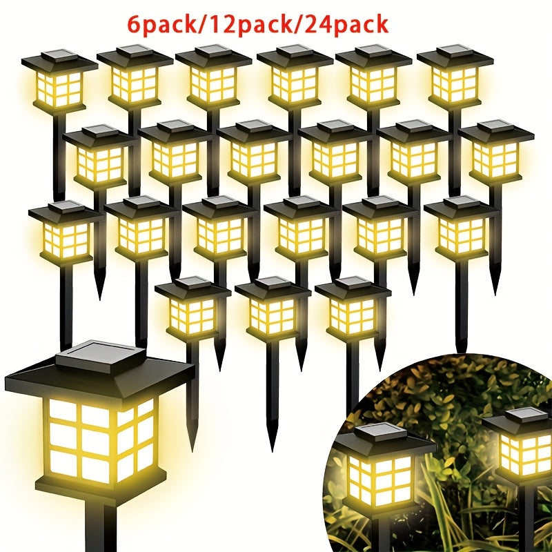 YUNXI Solar Path Lights Outdoor Garden Landscape Lighting LED