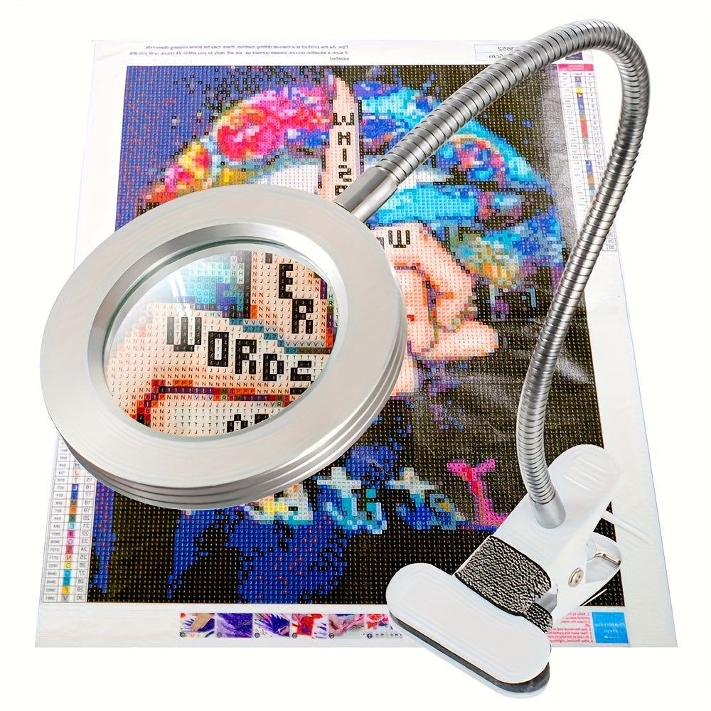 Diamond Painting Magnifier Light With 5V USB Clamp Lamp