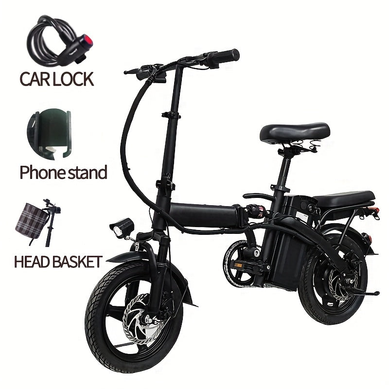 Foldable Electric Bicycle 48V 20 MPH Range 18 28 Miles