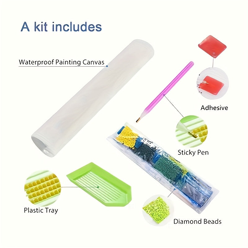 5D Diamond Art Painting Kit Round Mosaic Set Home Decor