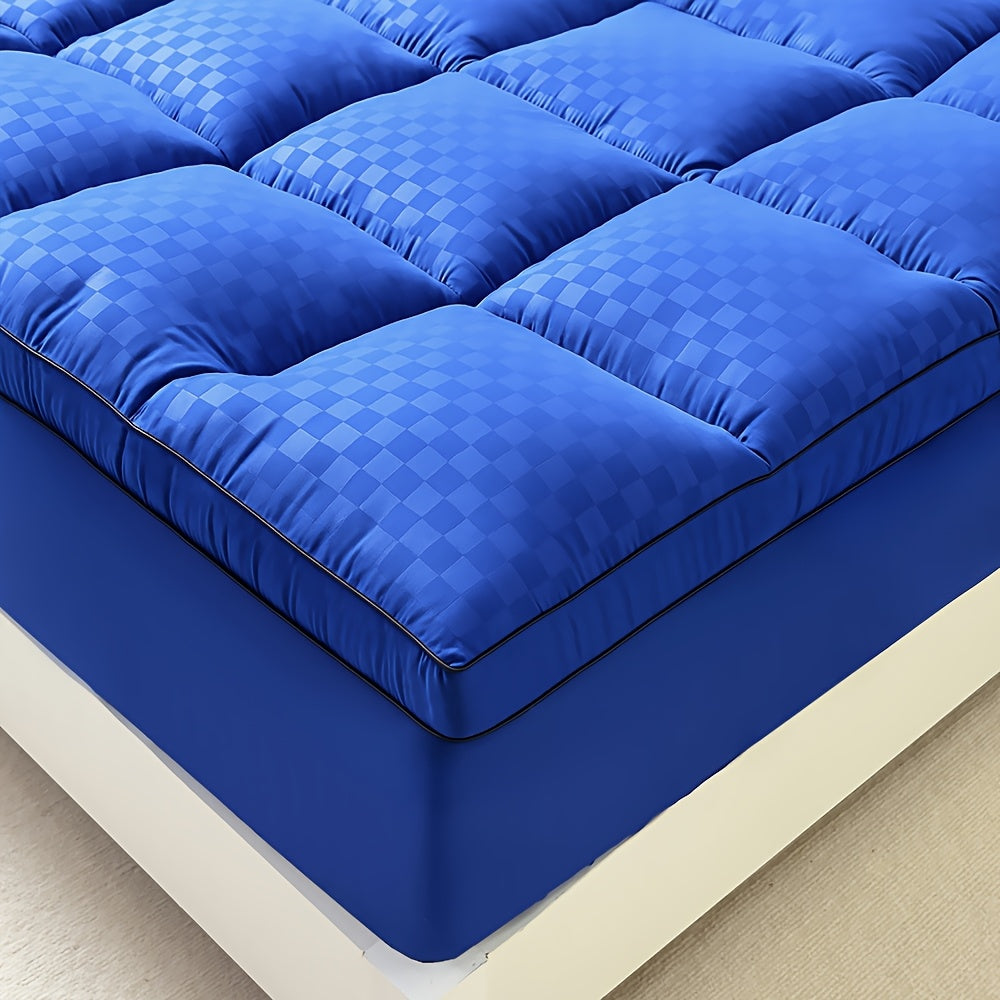 Extra-Thick Mattress Cover with Cushioning Layer - Spill-Proof & Stain-Resistant Bed Topper, Machine Washable Breathable Suitable for Bedrooms, Dorm Beds, Rooms, Care - Fit for All Mattresses (No)