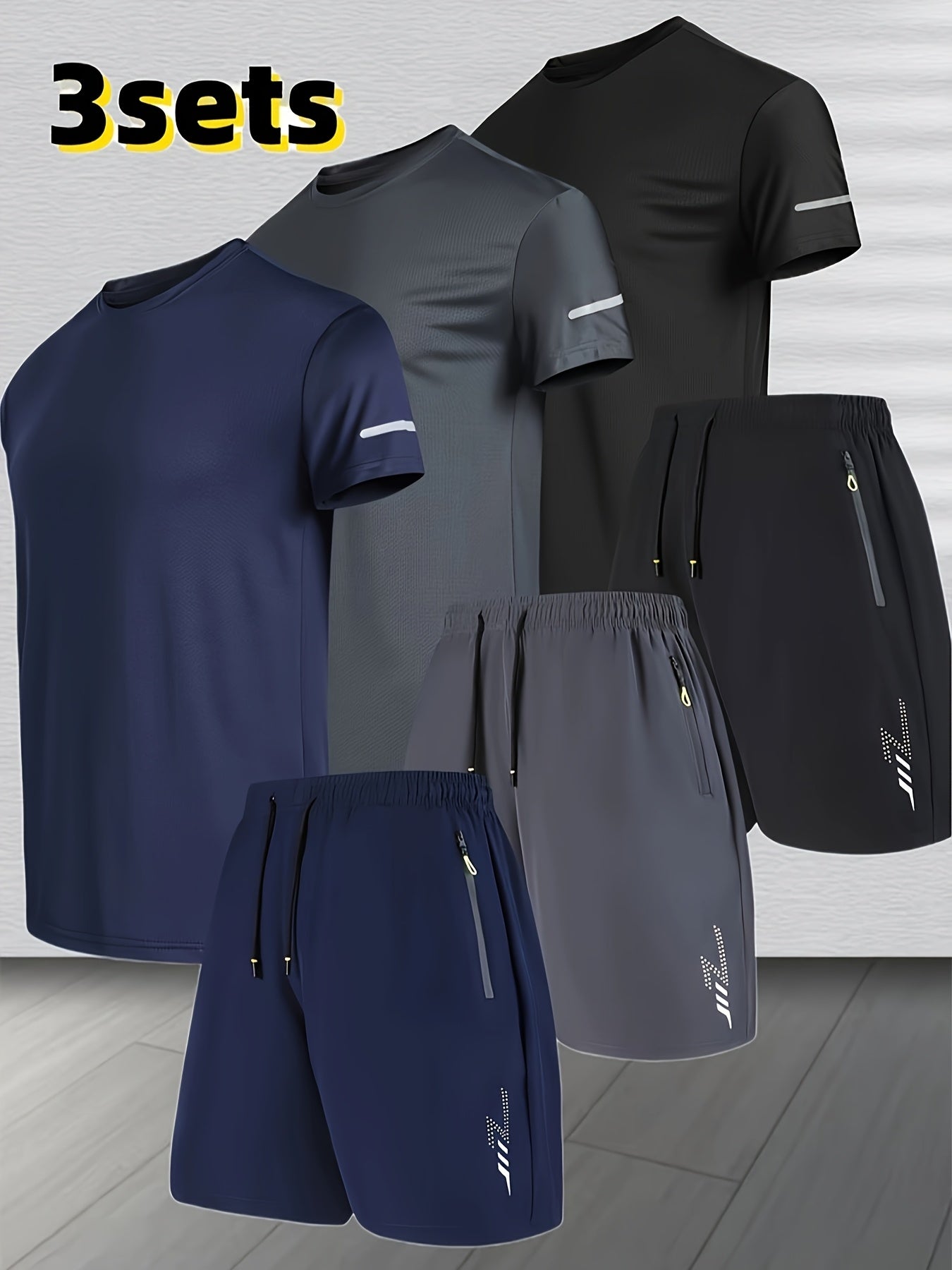 Mens Summer Set With Short Sleeve Shirt And Matching Shorts