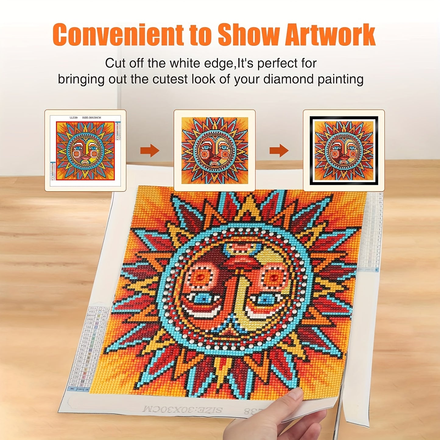 5 Pack Diamond Painting Magnetic Frames Self Adhesive With Hooks