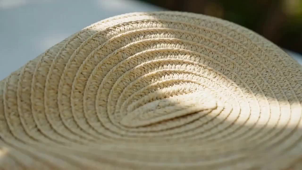Sun Hats for Women Summer Wide Brim 80+ Panama Fedora Foldable Packable Straw Beach Hat