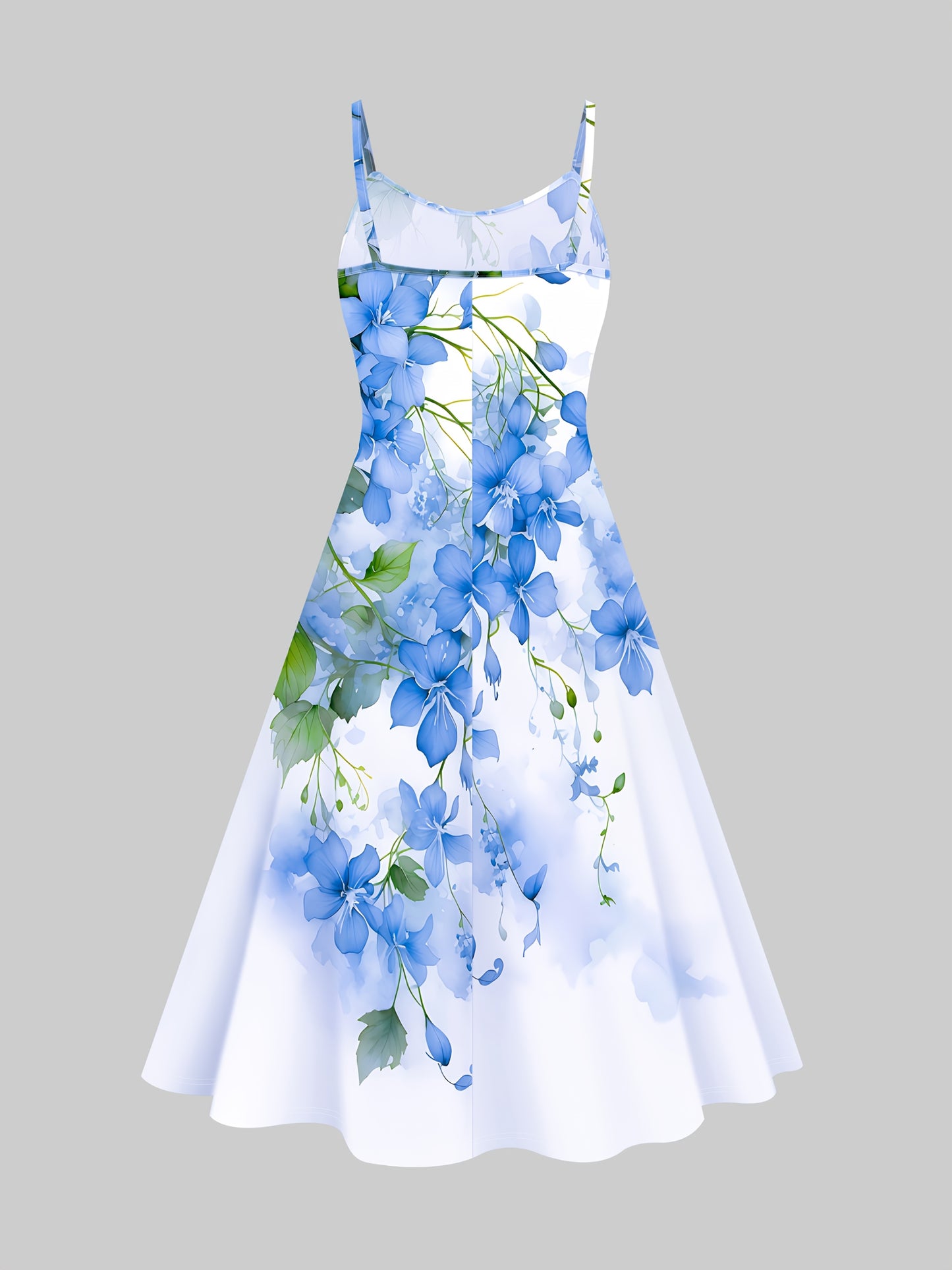 Elegant Women's Two-Piece Set Lace Up Top And Floral Dress