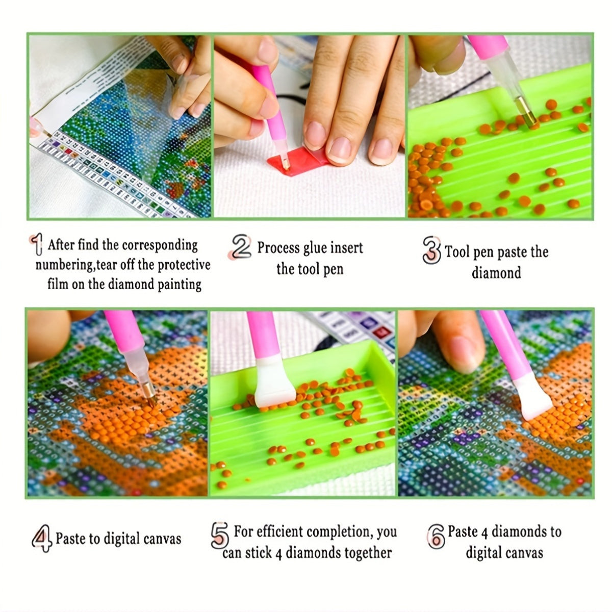 Diamond Painting Kits 5D Landscape Full Drill Rhinestone Art Lake