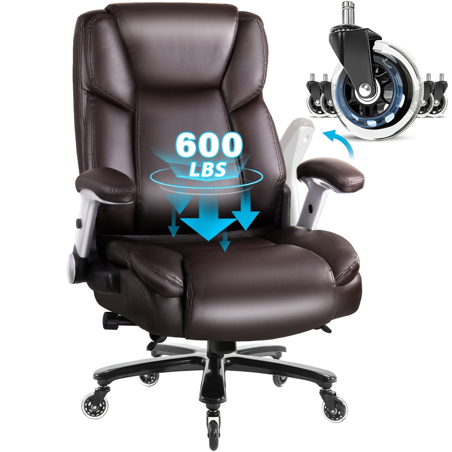 Heavy Duty Office Chair 600 Lbs Big And Tall Ergonomic Seat