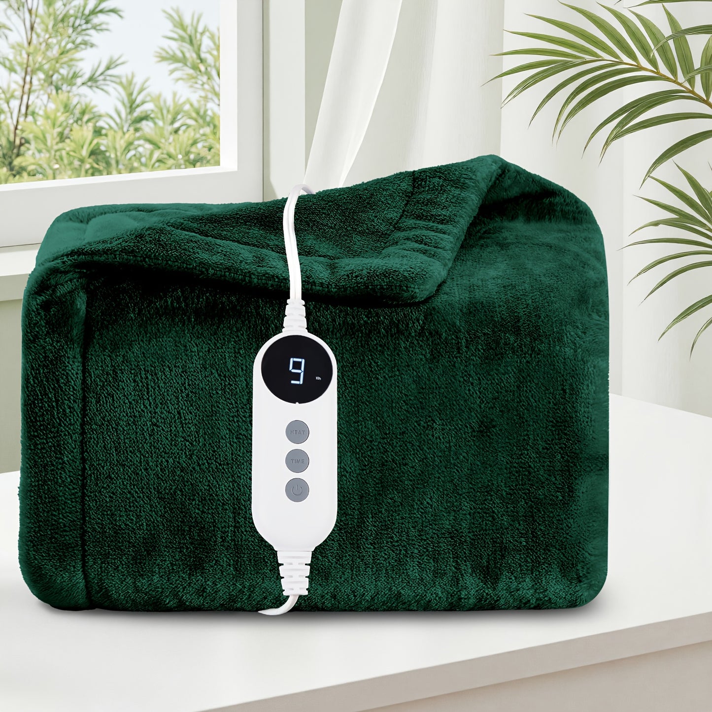 SAMEBED Heated Electric Blanket With Auto Off And 9 Settings